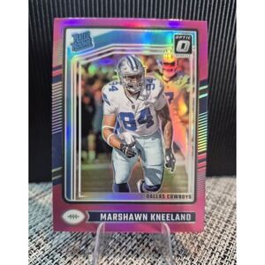 2024 Panini Donruss Optic - Rated Rookie Marshawn Kneeland #274 Pink Prizm (RC)